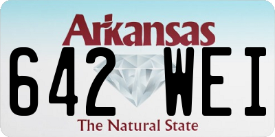 AR license plate 642WEI