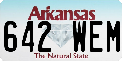 AR license plate 642WEM