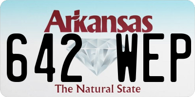 AR license plate 642WEP
