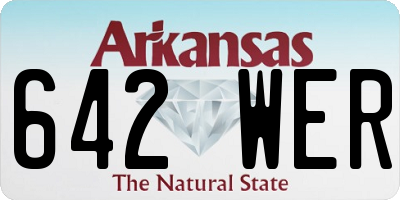 AR license plate 642WER