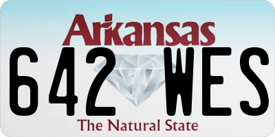 AR license plate 642WES