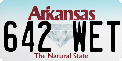 AR license plate 642WET