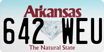 AR license plate 642WEU