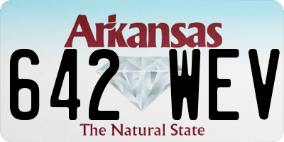 AR license plate 642WEV