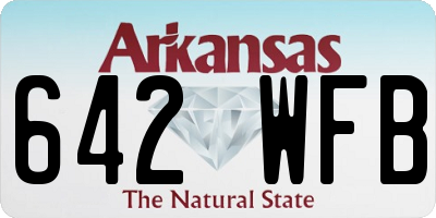 AR license plate 642WFB