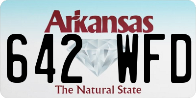 AR license plate 642WFD