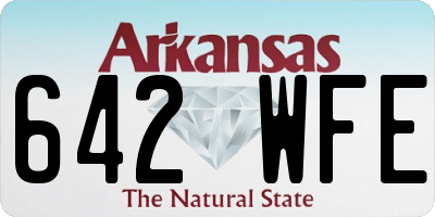 AR license plate 642WFE