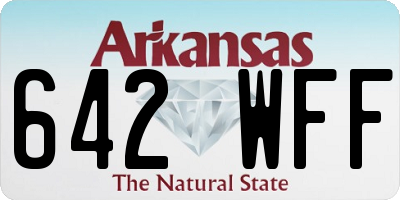 AR license plate 642WFF