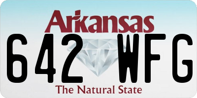 AR license plate 642WFG