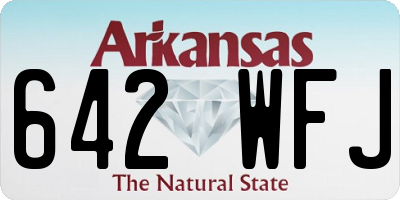 AR license plate 642WFJ