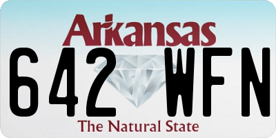 AR license plate 642WFN