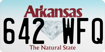 AR license plate 642WFQ