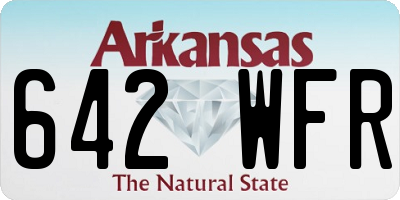 AR license plate 642WFR