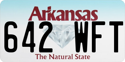 AR license plate 642WFT