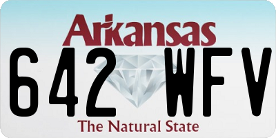 AR license plate 642WFV