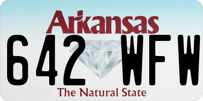 AR license plate 642WFW