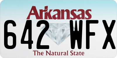 AR license plate 642WFX