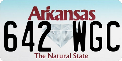 AR license plate 642WGC