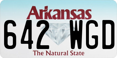 AR license plate 642WGD