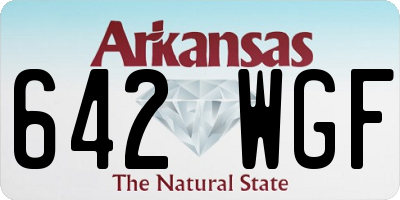 AR license plate 642WGF