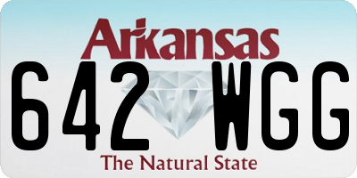 AR license plate 642WGG