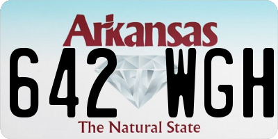 AR license plate 642WGH