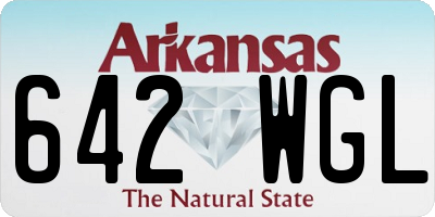AR license plate 642WGL