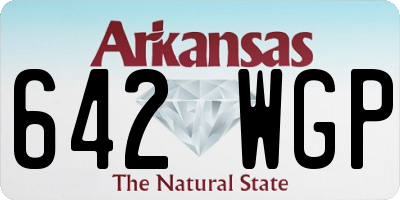 AR license plate 642WGP