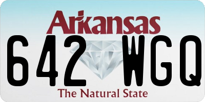 AR license plate 642WGQ