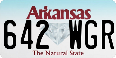AR license plate 642WGR