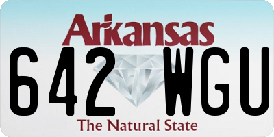AR license plate 642WGU