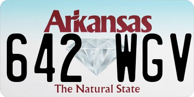 AR license plate 642WGV