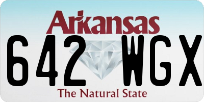 AR license plate 642WGX