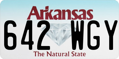 AR license plate 642WGY