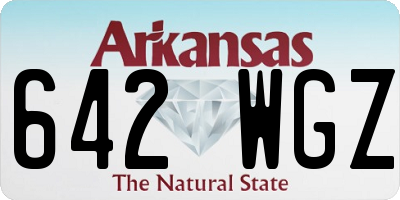 AR license plate 642WGZ