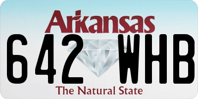 AR license plate 642WHB