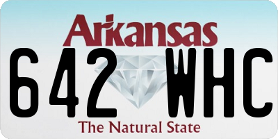 AR license plate 642WHC