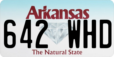AR license plate 642WHD