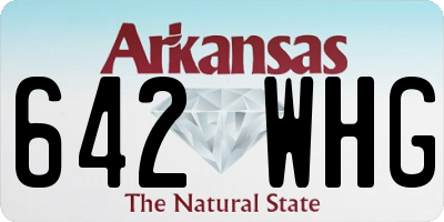 AR license plate 642WHG