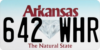 AR license plate 642WHR