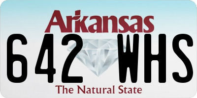 AR license plate 642WHS