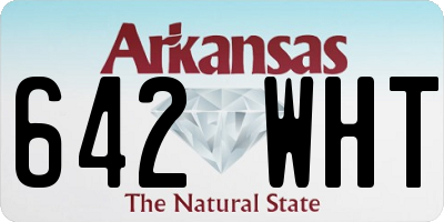 AR license plate 642WHT