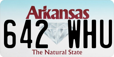 AR license plate 642WHU