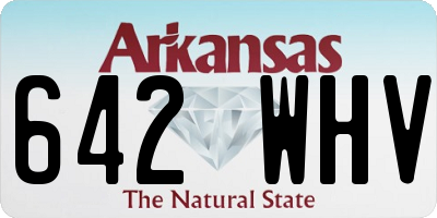 AR license plate 642WHV