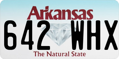 AR license plate 642WHX