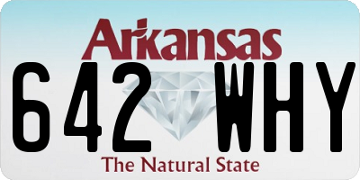 AR license plate 642WHY