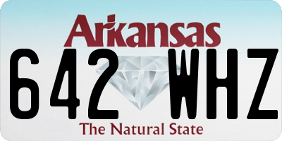 AR license plate 642WHZ