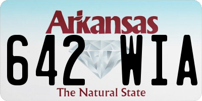 AR license plate 642WIA