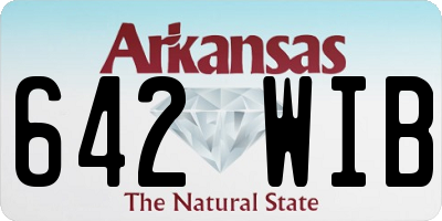 AR license plate 642WIB