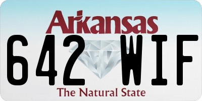 AR license plate 642WIF
